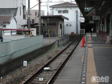 佐野線の館林駅終端部