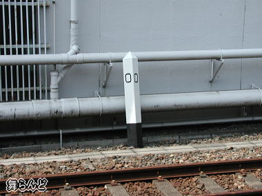 大師線の0キロポスト