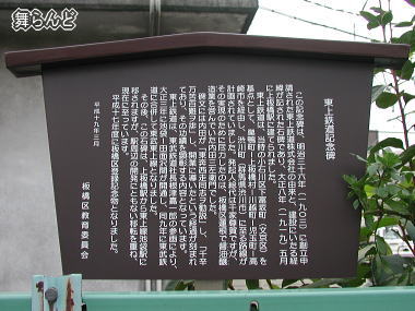 石碑説明板