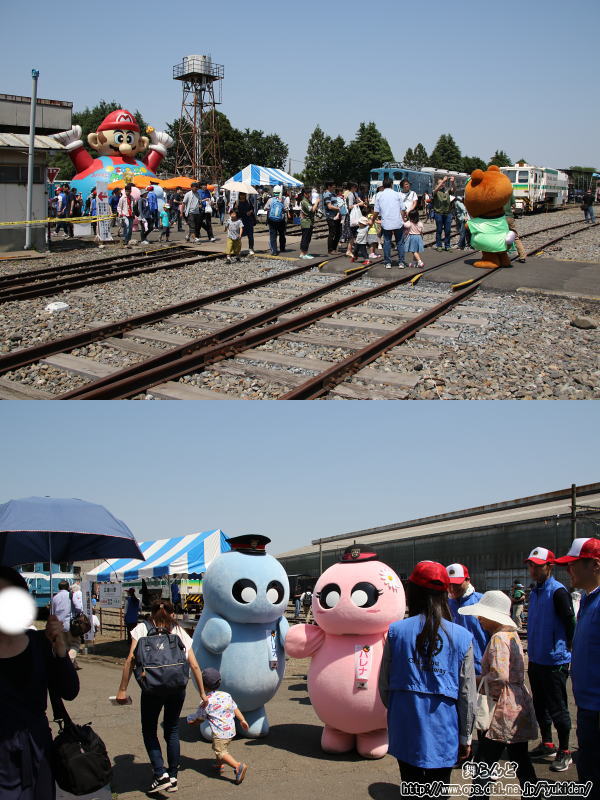 会場内のゆるキャラ達