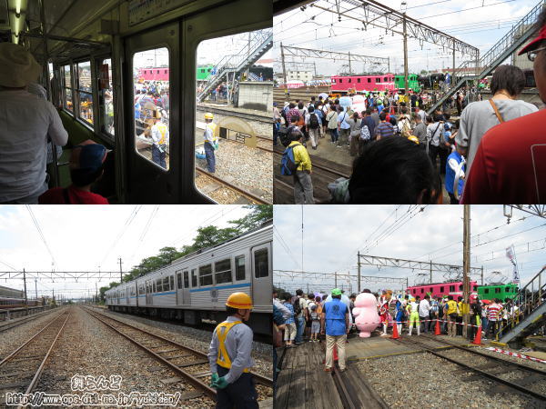 広瀬川原車両基地到着