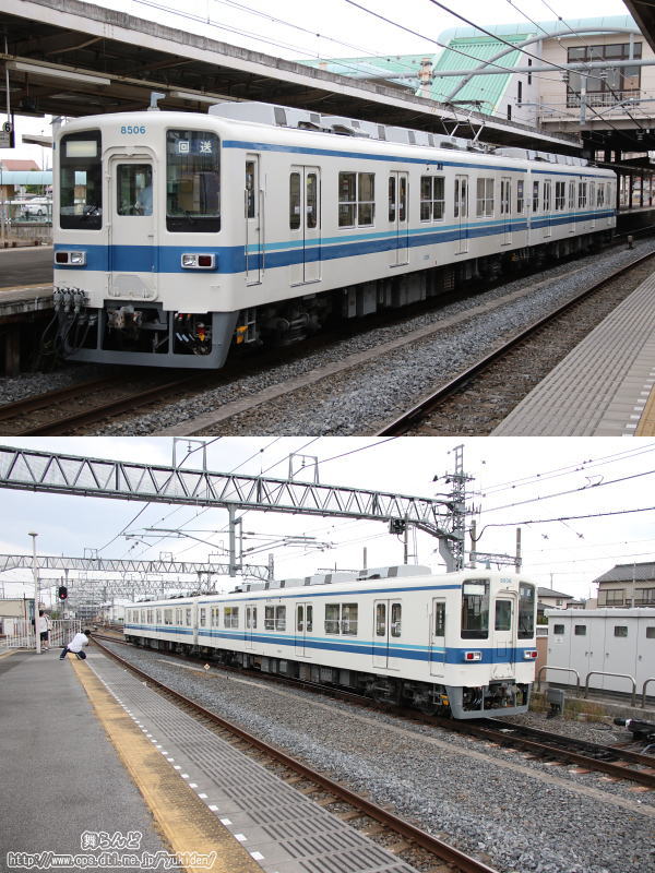 回送中の8506F（羽生にて）