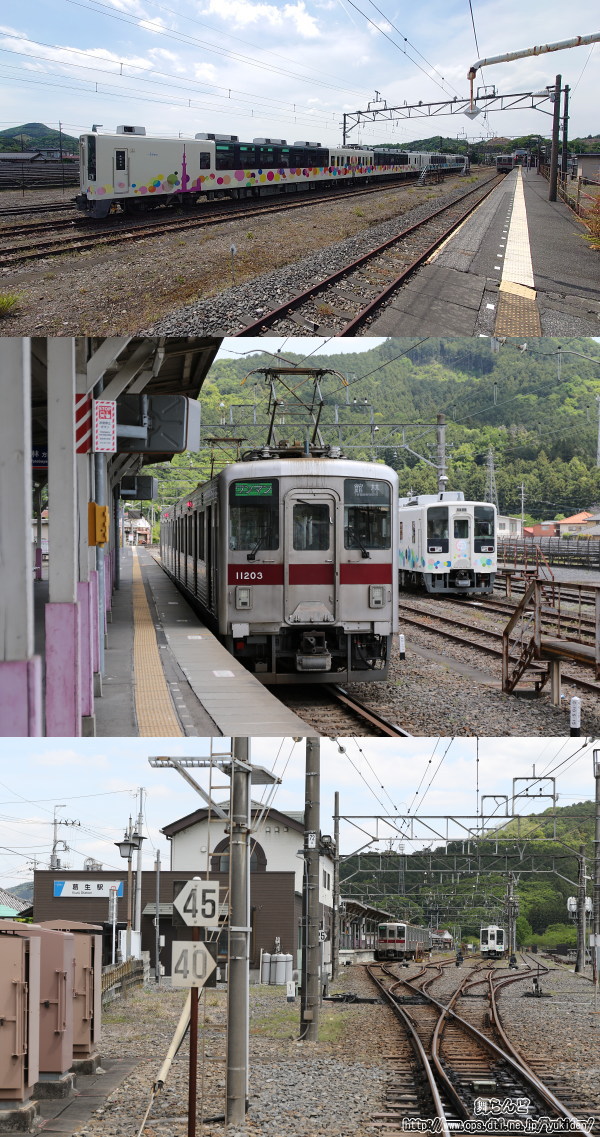葛生駅に留置されたスカイツリートレイン（その1）