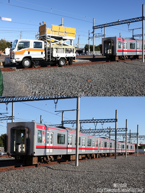 架線作業車と71715Fの一部の車両（71715～73715）