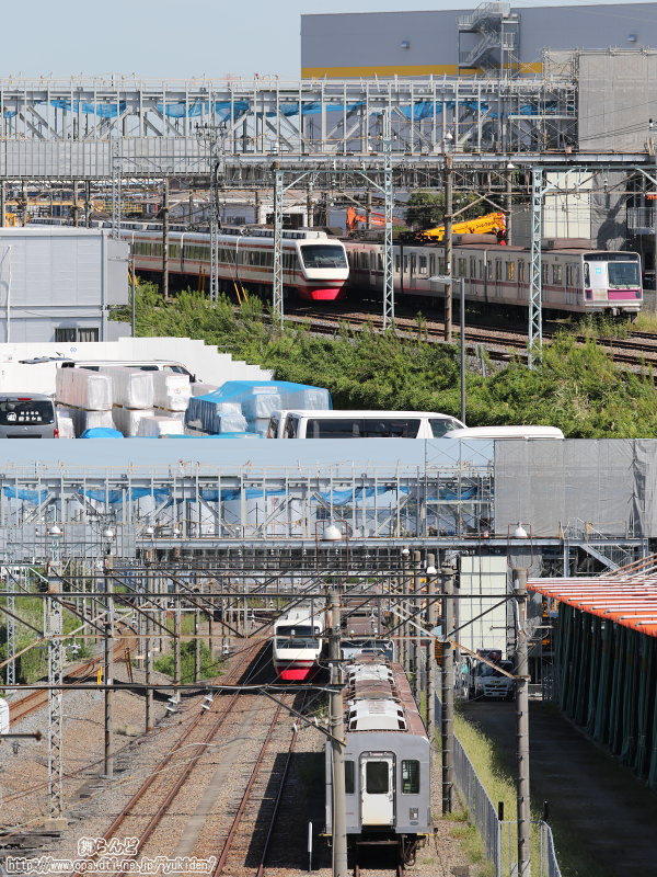 陸橋から撮影した202F