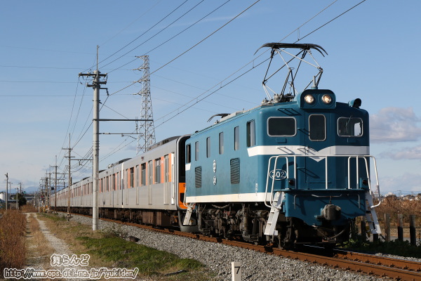 デキ302に牽引されて羽生へ向かう51008F（その３）