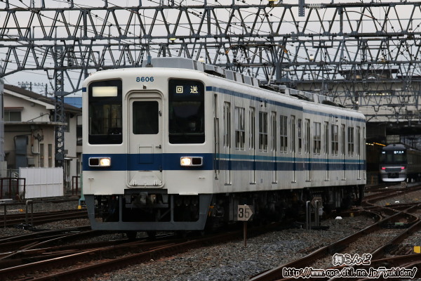 8199Fの回送を終えて南栗橋へと向かう8506F