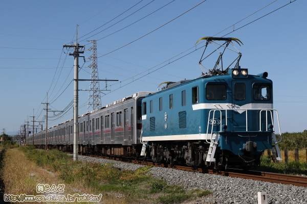 デキ503に牽引されて羽生に向かう9101F（その1）