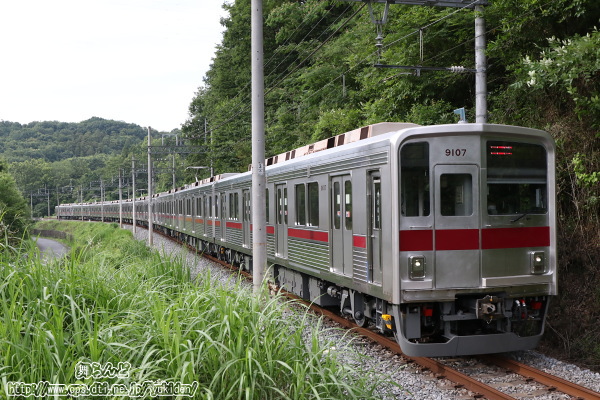 寄居から森林公園へ回送される9107F