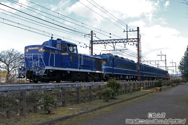 DE10のプッシュプル走行の初撮影（DE10 1109 先頭、DE10 1099 最後尾）