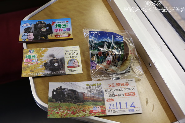 埼玉県民の日限定のフリーきっぷと乗車記念証など