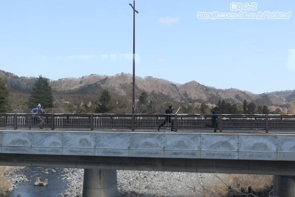 砥川橋梁での捕り物（SL大樹2号／3月7日）