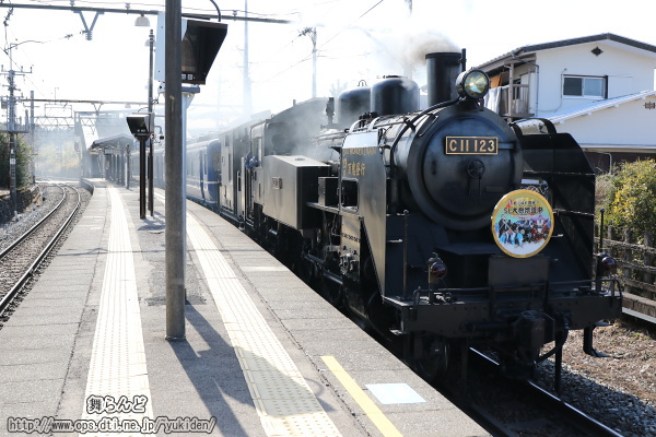 大桑駅を通過するEDO WONDER TRAIN（3/4　SL大樹5号）