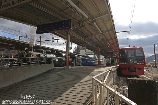 無事に鬼怒川温泉駅到着（SL大樹5号　2/18）