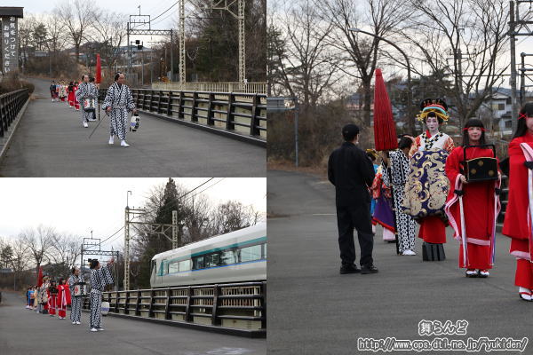花魁道中本番前