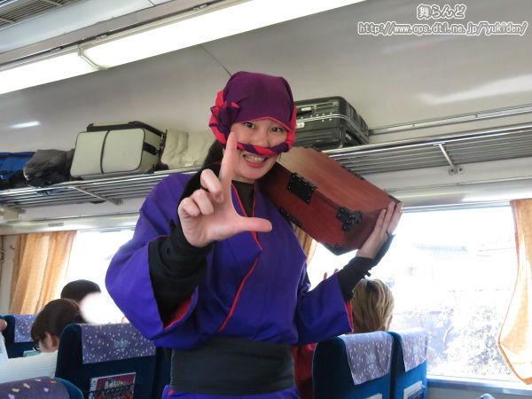 撮影に応じてくれた女鼠小僧