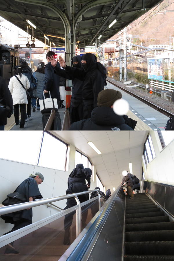 鬼怒川温泉駅到着