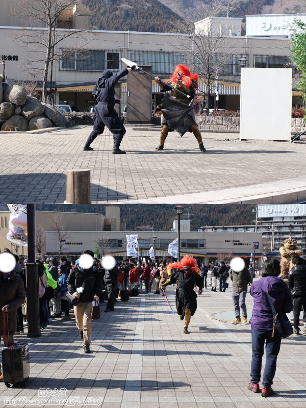 風魔忍者vs伊賀忍者＆逃げる風魔忍者（2019-2-23／鬼怒川温泉）