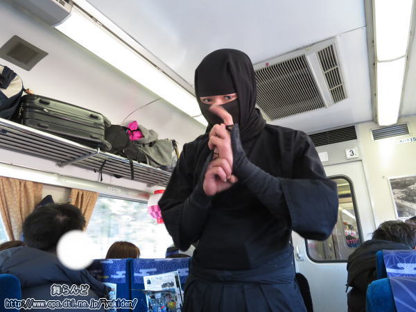 伊賀忍者を撮影（2019-2-26／SL大樹3号）