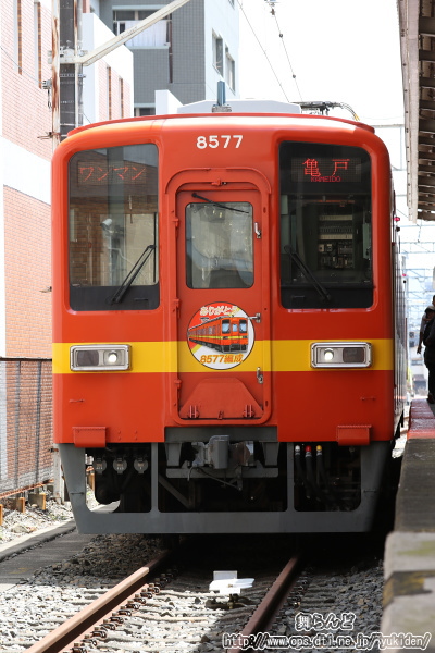 正面から撮影した8577F