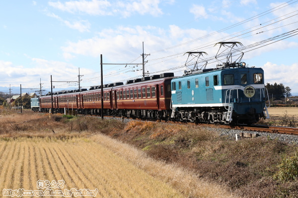 羽生に向けて回送されて行く臨時急行北武蔵51号