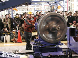 車軸圧入実演(その8)