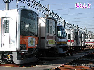 参加車両の並び(上り方)