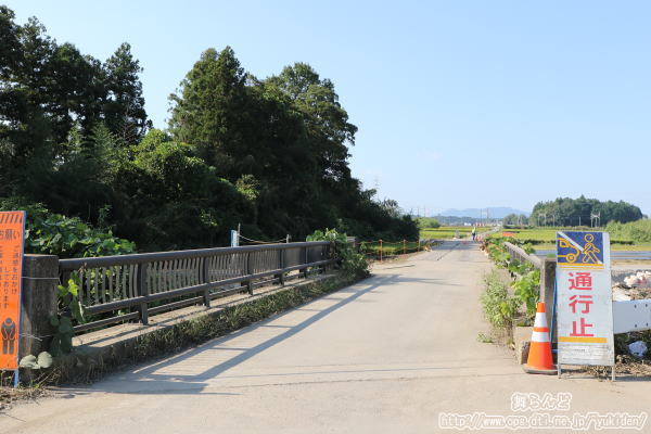 橋梁が流れた現場（その１）