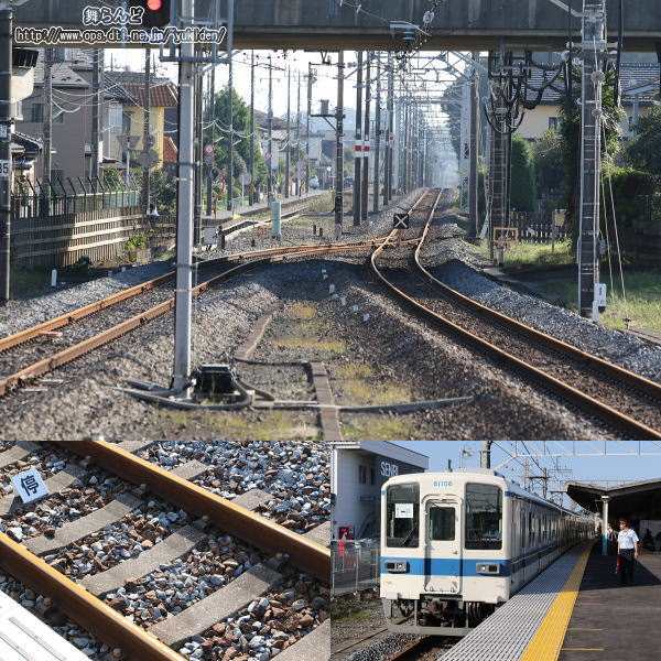 西川田駅にて