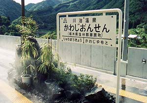 ホームの温泉